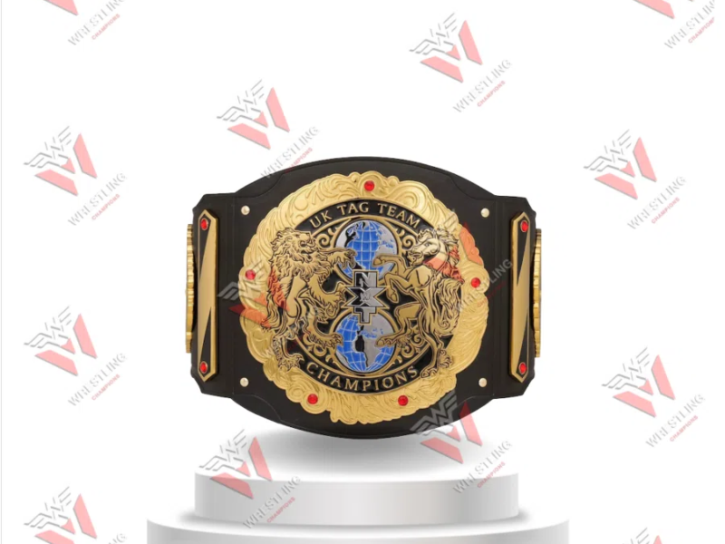 NXT UK Tag Team Wrestling Championship Replica Title Belt