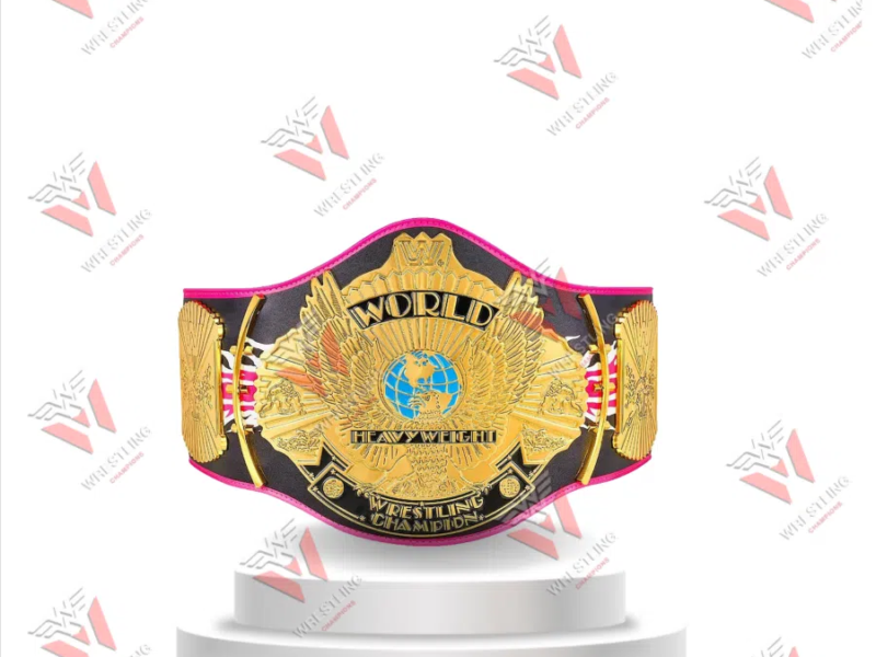 Bret Hart Signature Wrestling Championship Replica Title Belt