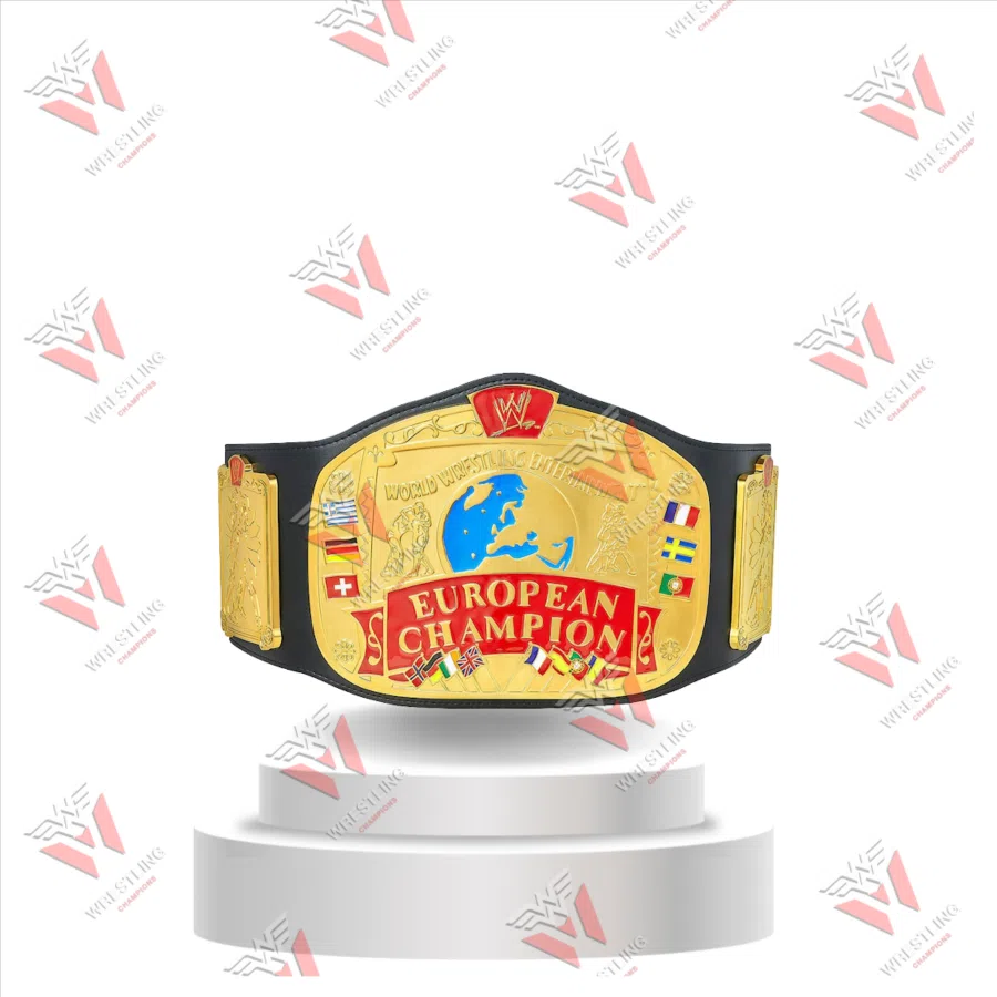 European World Entertainment Wrestling Championship Replica Title Belt