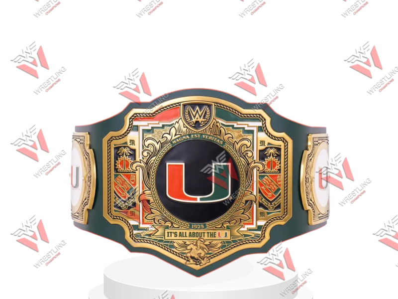 Miami Hurricanes Legacy Replica Title Belt