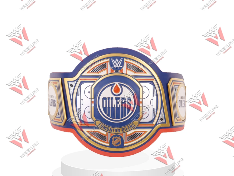 Edmonton Oilers Canadiens NHL Wrestling Championship Belt