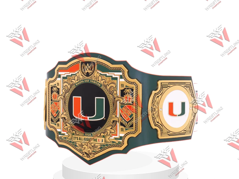 Miami Hurricanes Legacy Replica Title Belt