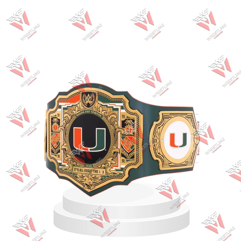 Miami Hurricanes Legacy Replica Title Belt