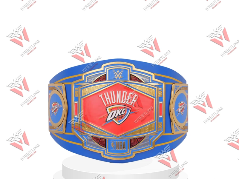 Thunder OKC NBA Wrestling Championship Replica Title Belt