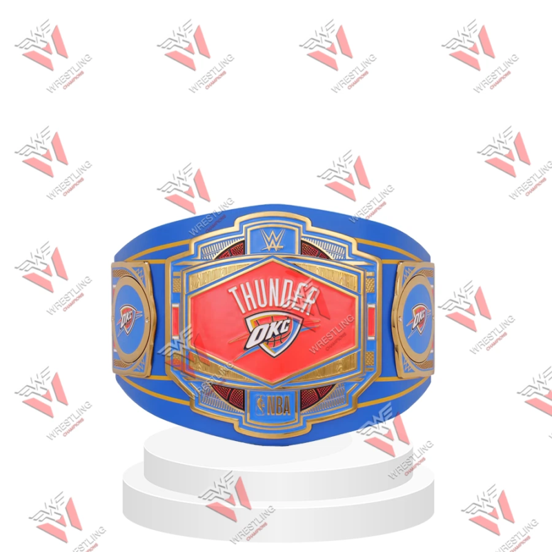 Thunder OKC NBA Wrestling Championship Replica Title Belt