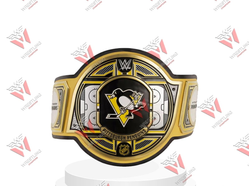 Pittsburgh Penguin NHL Wrestling Championship Belt