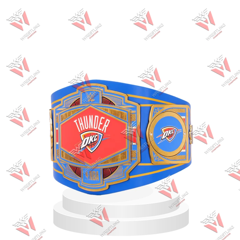 Thunder OKC NBA Wrestling Championship Replica Title Belt