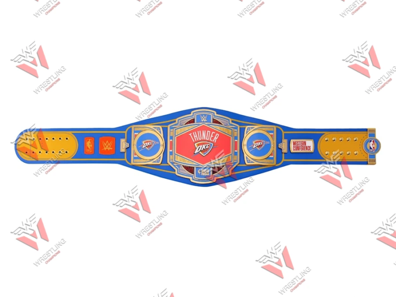 Thunder OKC NBA Wrestling Championship Replica Title Belt