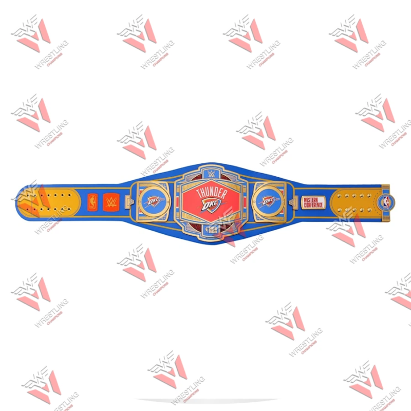 Thunder OKC NBA Wrestling Championship Replica Title Belt