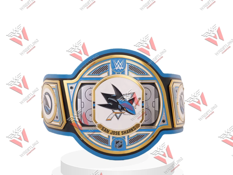 San Jose Sharks NHL Wrestling Championship Belt