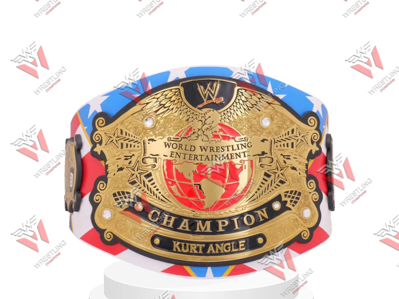 Kurt Angle Entertainment Wrestling Championship Replica Title Belt