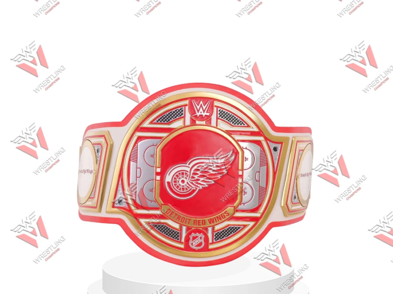 Detroit Red Wings NHL Wrestling Championship Belt