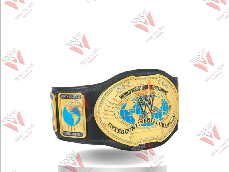 Intercontinental World Entertainment Wrestling Championship Replica Title Belt