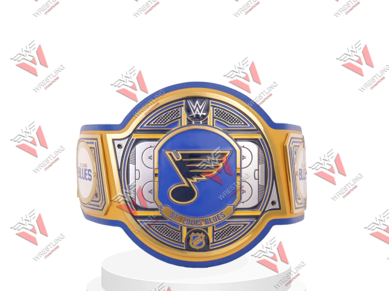 ST. Louis Blues NHL Wrestling Championship Belt