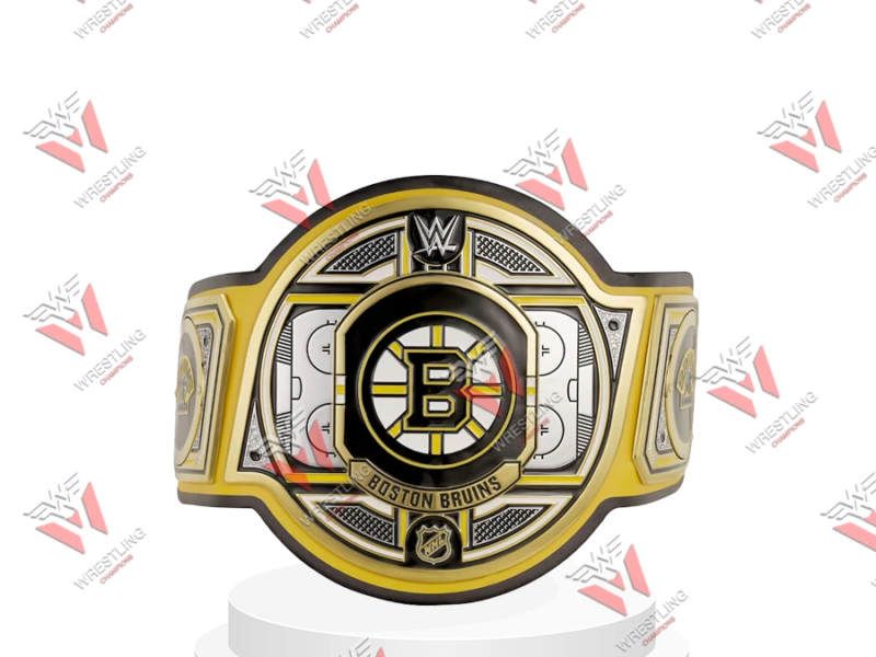 Boston Bruins NHL Wrestling Championship Belt