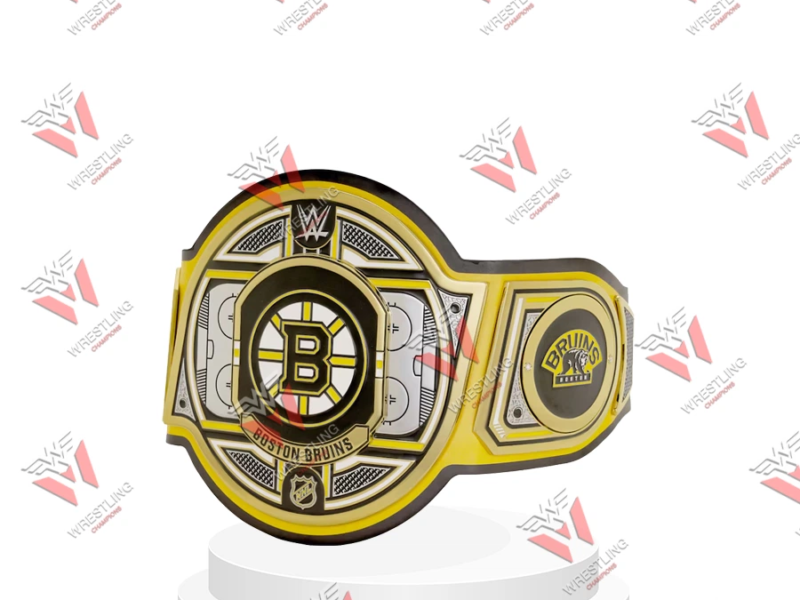 Boston Bruins NHL Wrestling Championship Belt