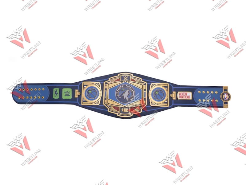 Minnesota Timberwolves NBA Wrestling Championship Replica Title Belt