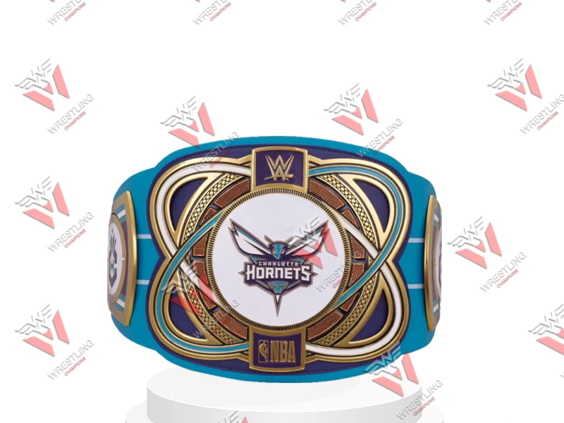 Charlotte Hornets NBA Wrestling Championship Replica Title Belt