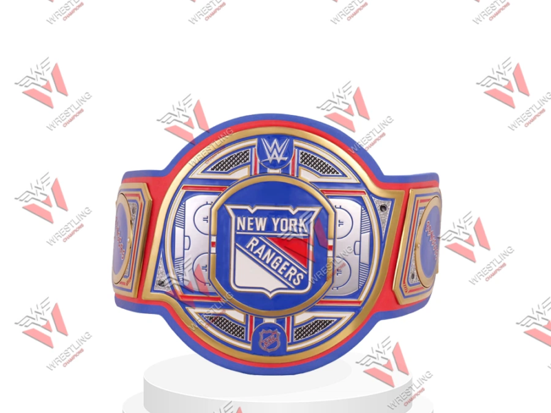 New York Rangers NHL Wrestling Championship Belt