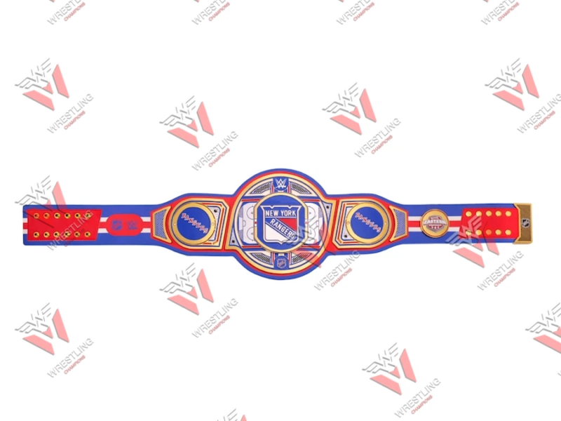 New York Rangers NHL Wrestling Championship Belt