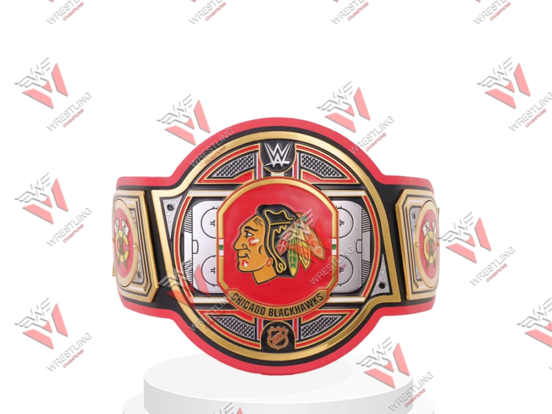 Chicago Blackhawks NHL Wrestling Championship Belt