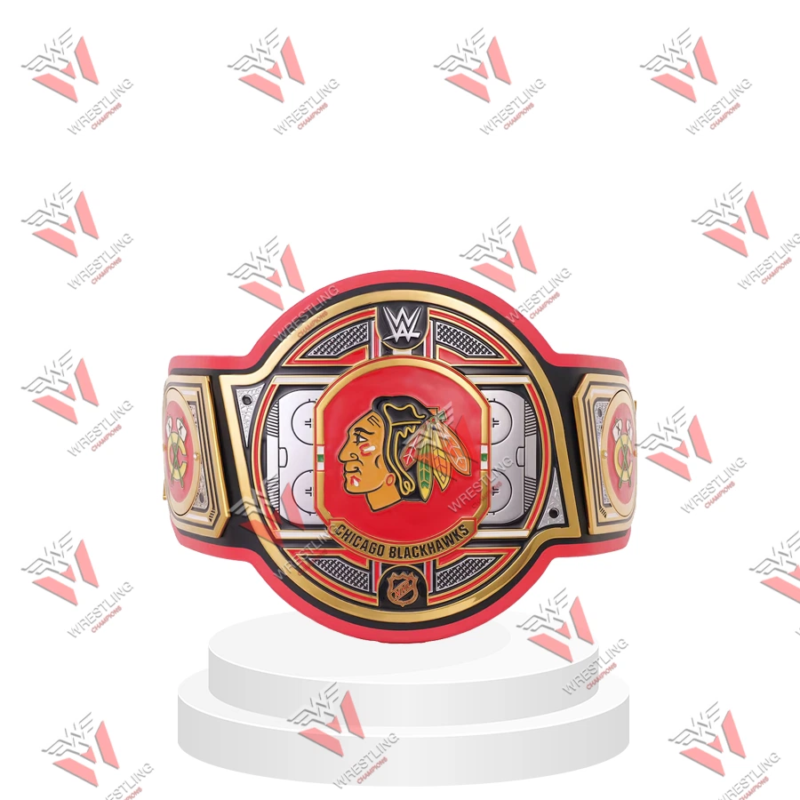 Chicago Blackhawks NHL Wrestling Championship Belt