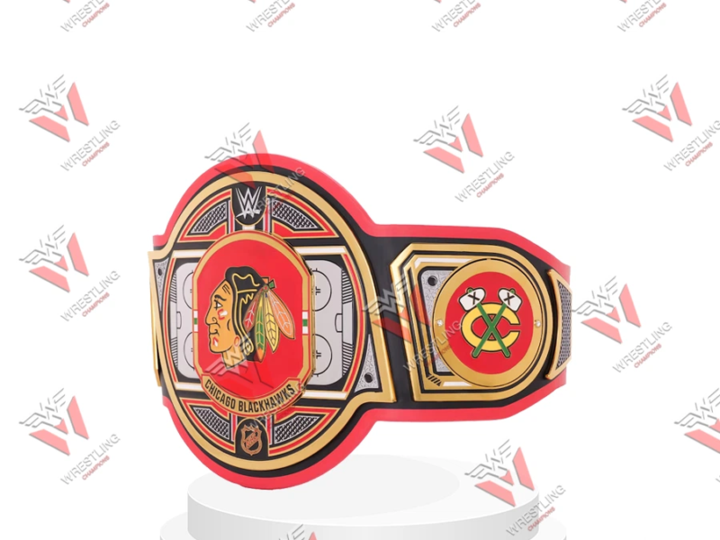 Chicago Blackhawks NHL Wrestling Championship Belt