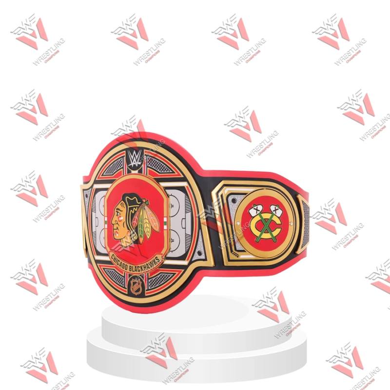 Chicago Blackhawks NHL Wrestling Championship Belt