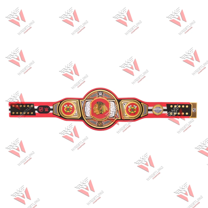 Chicago Blackhawks NHL Wrestling Championship Belt