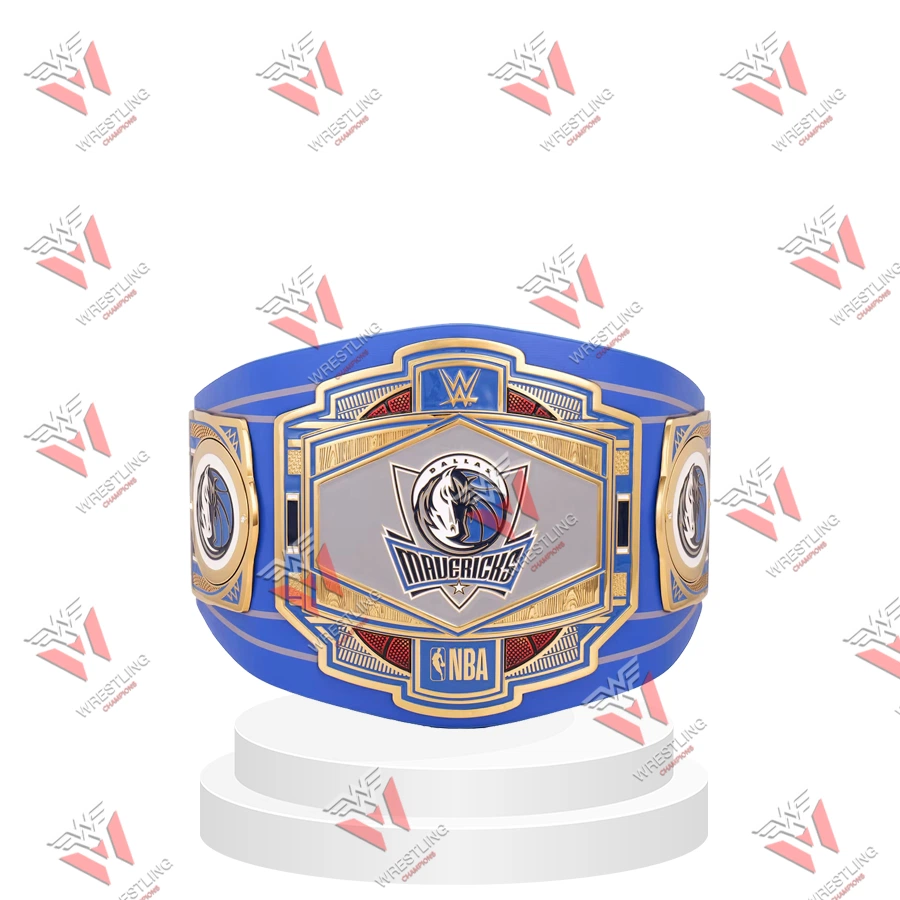 Dallas Mavericks NBA Wrestling Championship Replica Title Belt