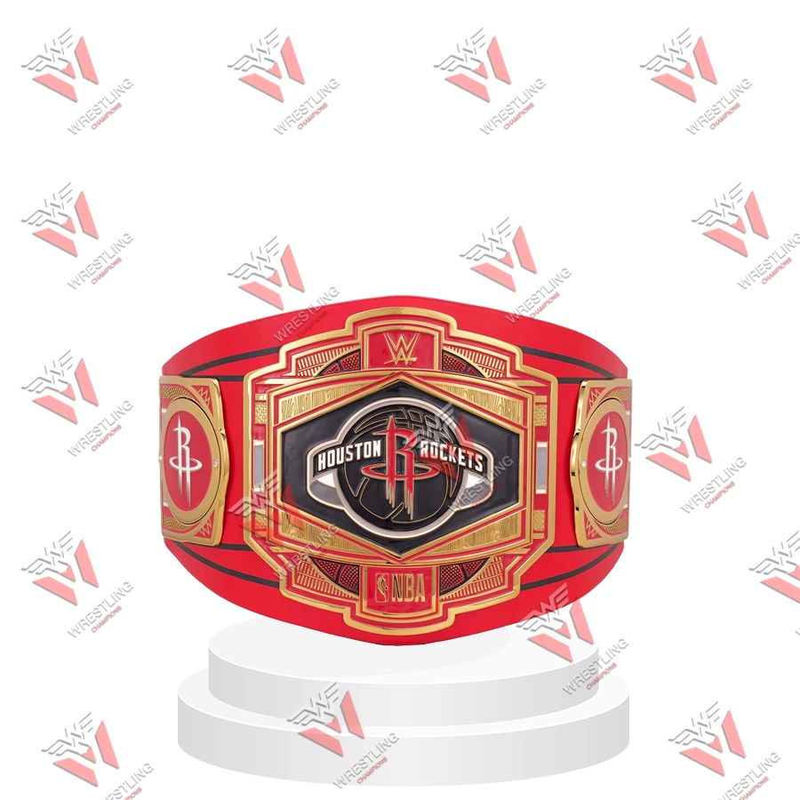 Houston Rockets NBA Wrestling Championship Replica Title Belt