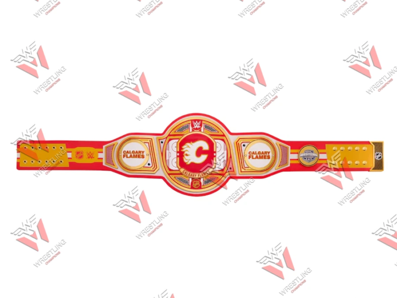 Calgary Frames NHL Wrestling Championship Belt