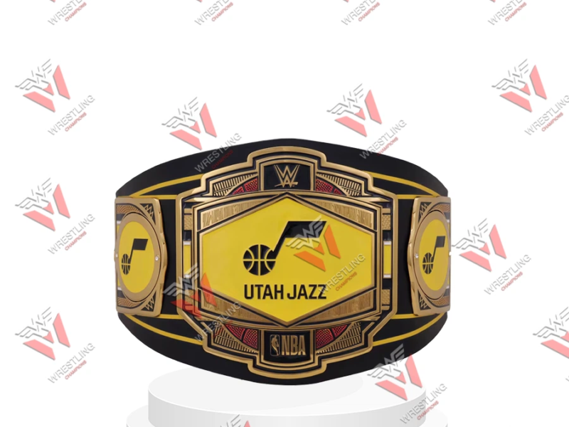 Utah Jazz NBA Wrestling Championship Replica Title Belt