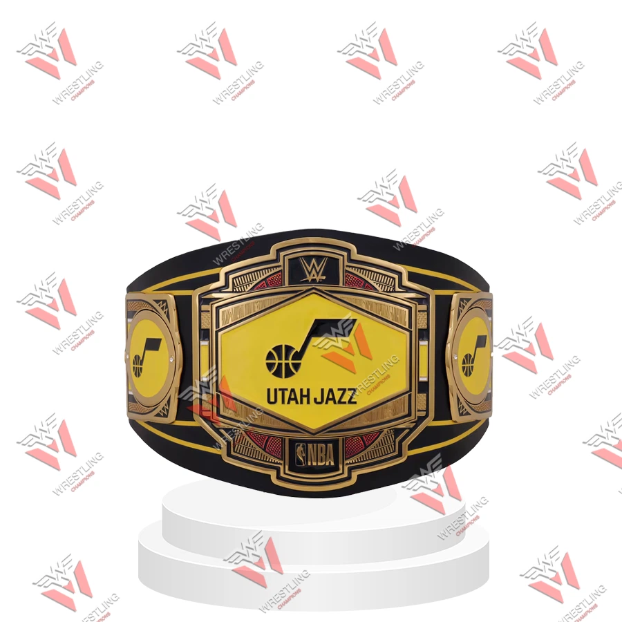 Utah Jazz NBA Wrestling Championship Replica Title Belt