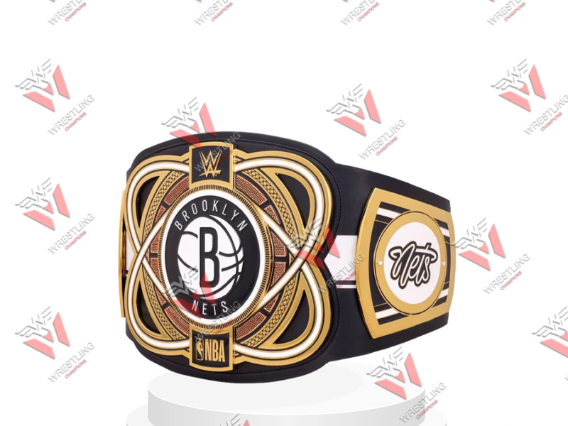 Brooklyn Net NBA Wrestling Championship Replica Title Belt