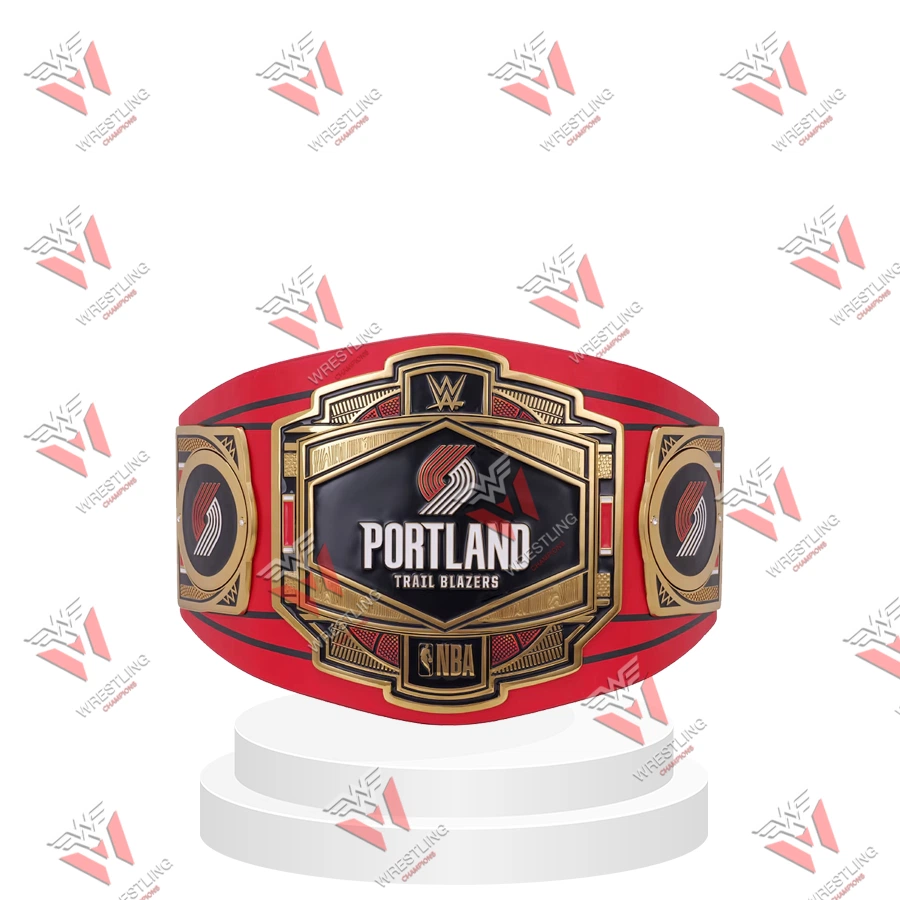 Portland Trail Blazer NBA Wrestling Championship Replica Title Belt