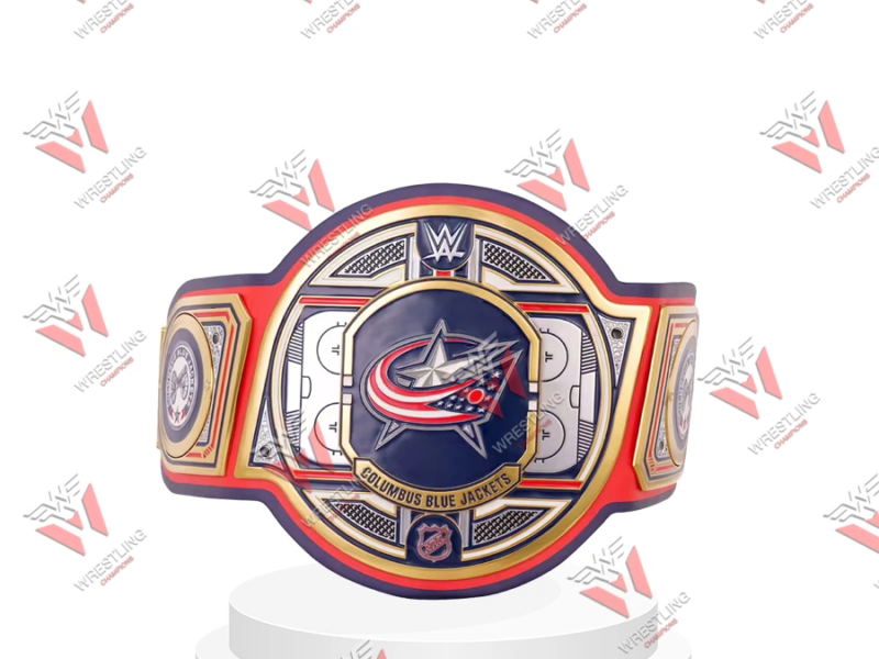 Columbus Blue Jacket NHL Wrestling Championship Belt