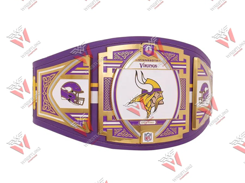 Minnesota Vikings NFL Wrestling Championship Title Belt