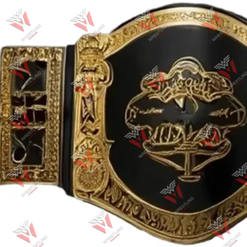 Undisputed Wrestling Championship Belt with Gold and Silver Design