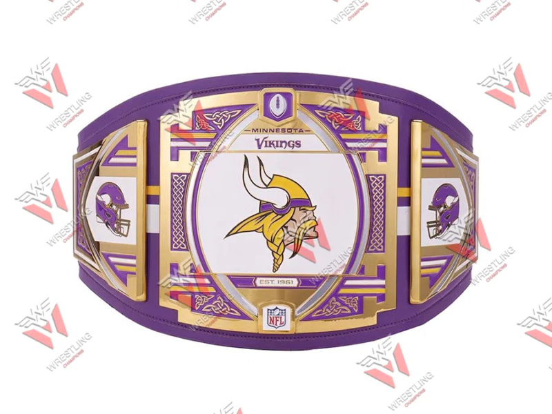 Minnesota Vikings NFL Wrestling Championship Title Belt