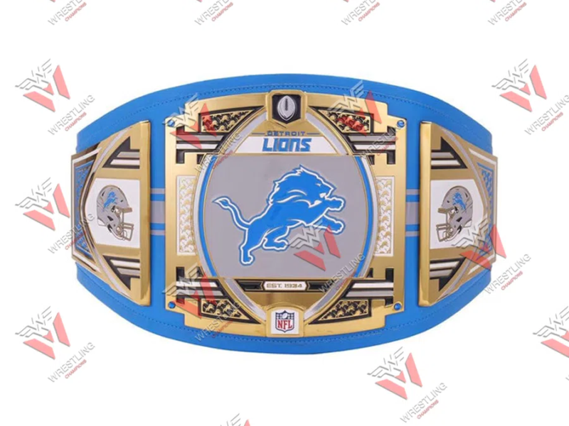 Detroit Lions NFL Wrestling Championship Title Belt