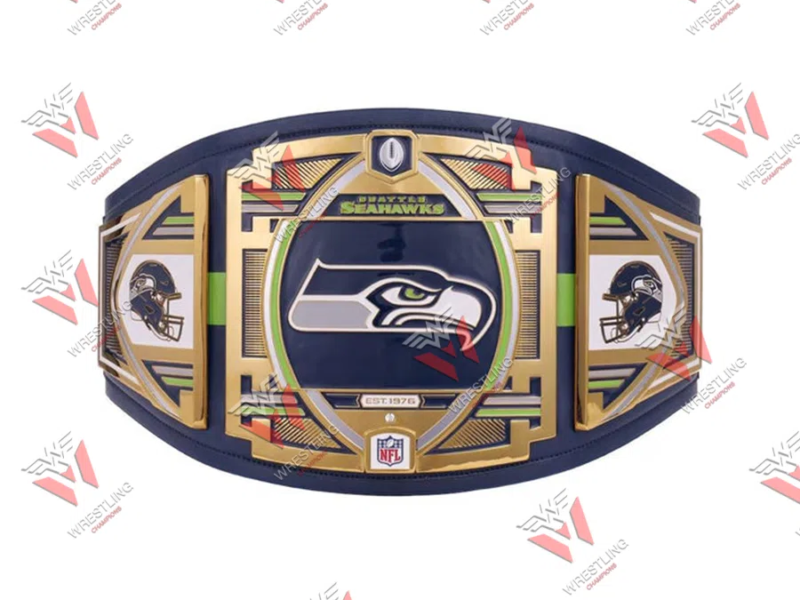 Seattle Seahawks Championship Belt NFL Wrestling Championship Title Belt