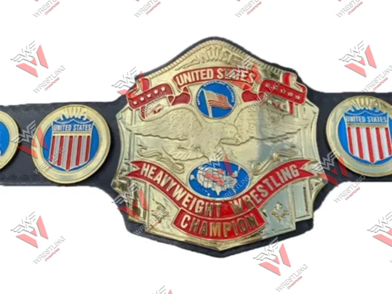 NWA United States Heavyweight Wrestling Championship Title Belt Black Replica