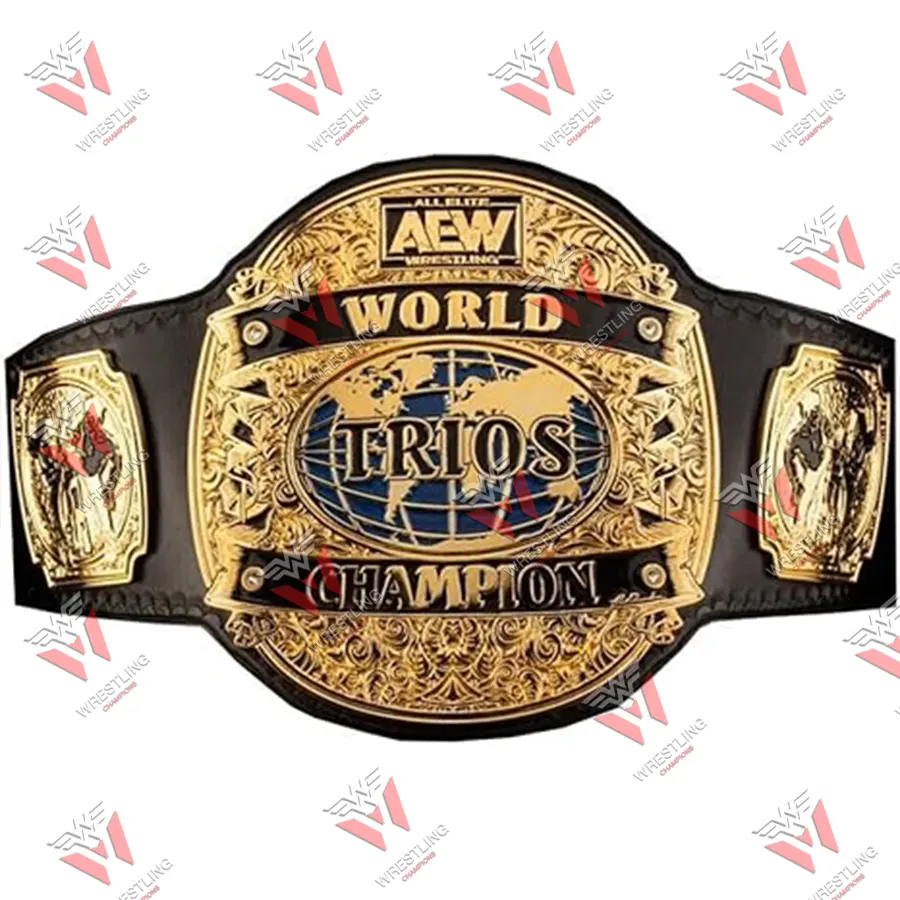 AEW Trios World Wrestling Championship Replica Title Belt