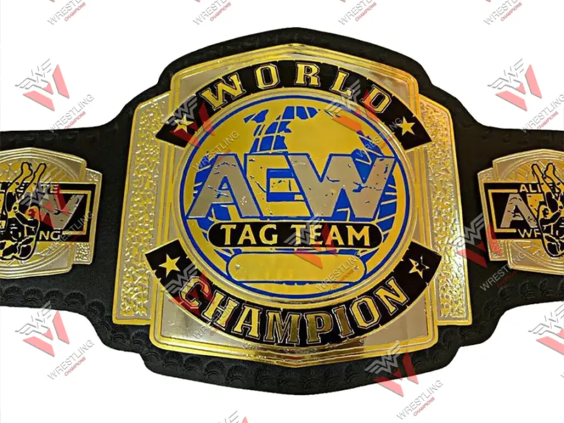 AEW World Tag Team Wrestling Championship Replica Title Belt