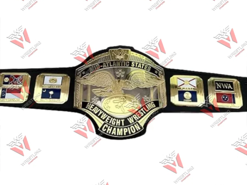 NWA Mid Atlantic States Heavyweight Wrestling Championship Belt Replica