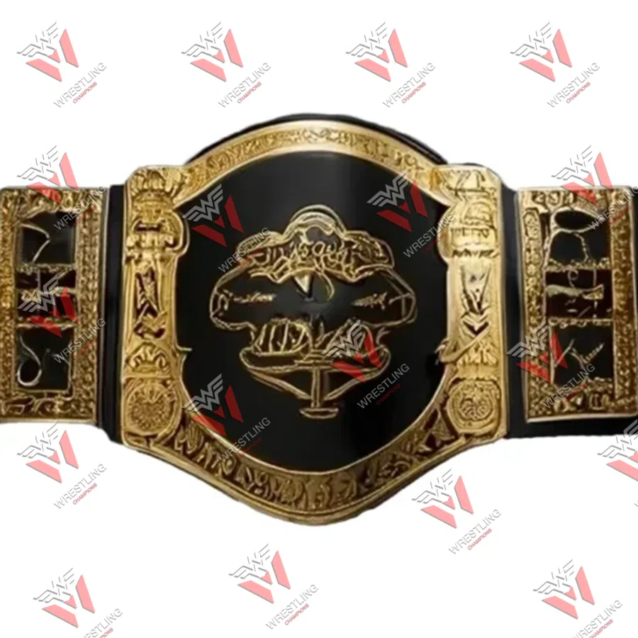 Undisputed Wrestling Championship Belt with Gold and Silver Design