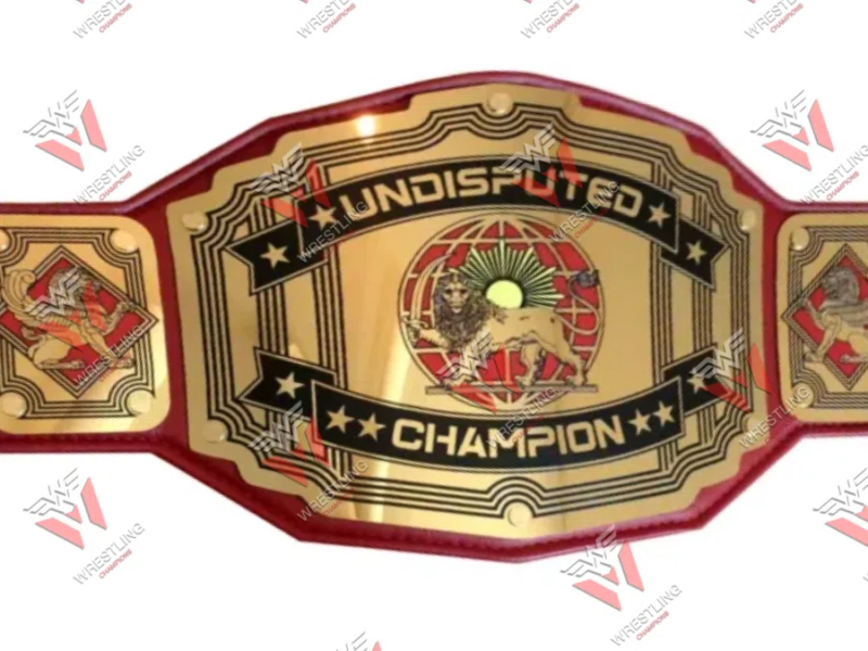 Undisputed Wrestling Champion Belt Black Strap- Legend Series