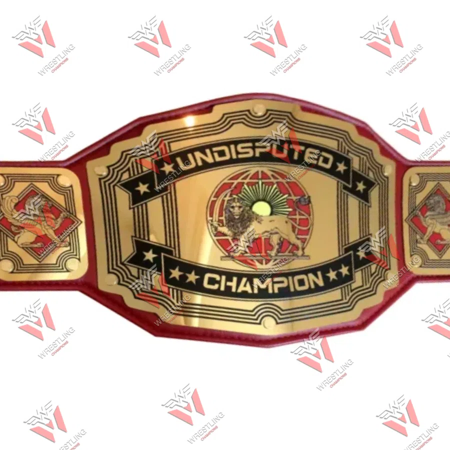 Undisputed Wrestling Champion Belt Black Strap- Legend Series