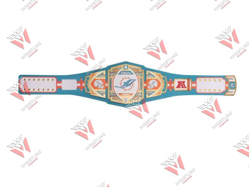 Miami Dolphins NFL Wrestling Championship Title Belt